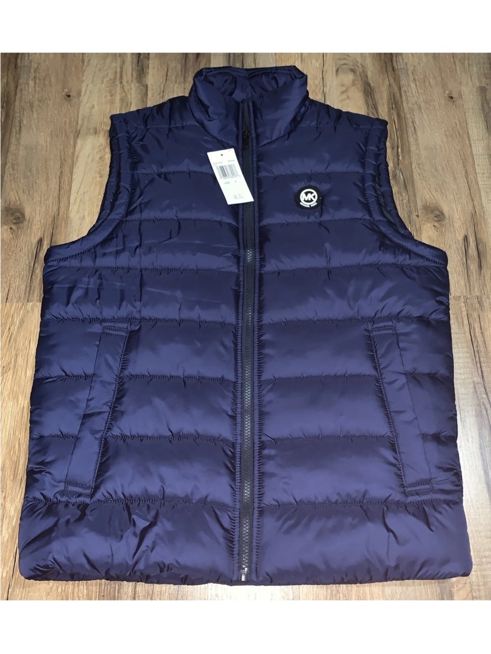 Michael Kors Men's Dark Navy Quilted Puffer Vest Sz small